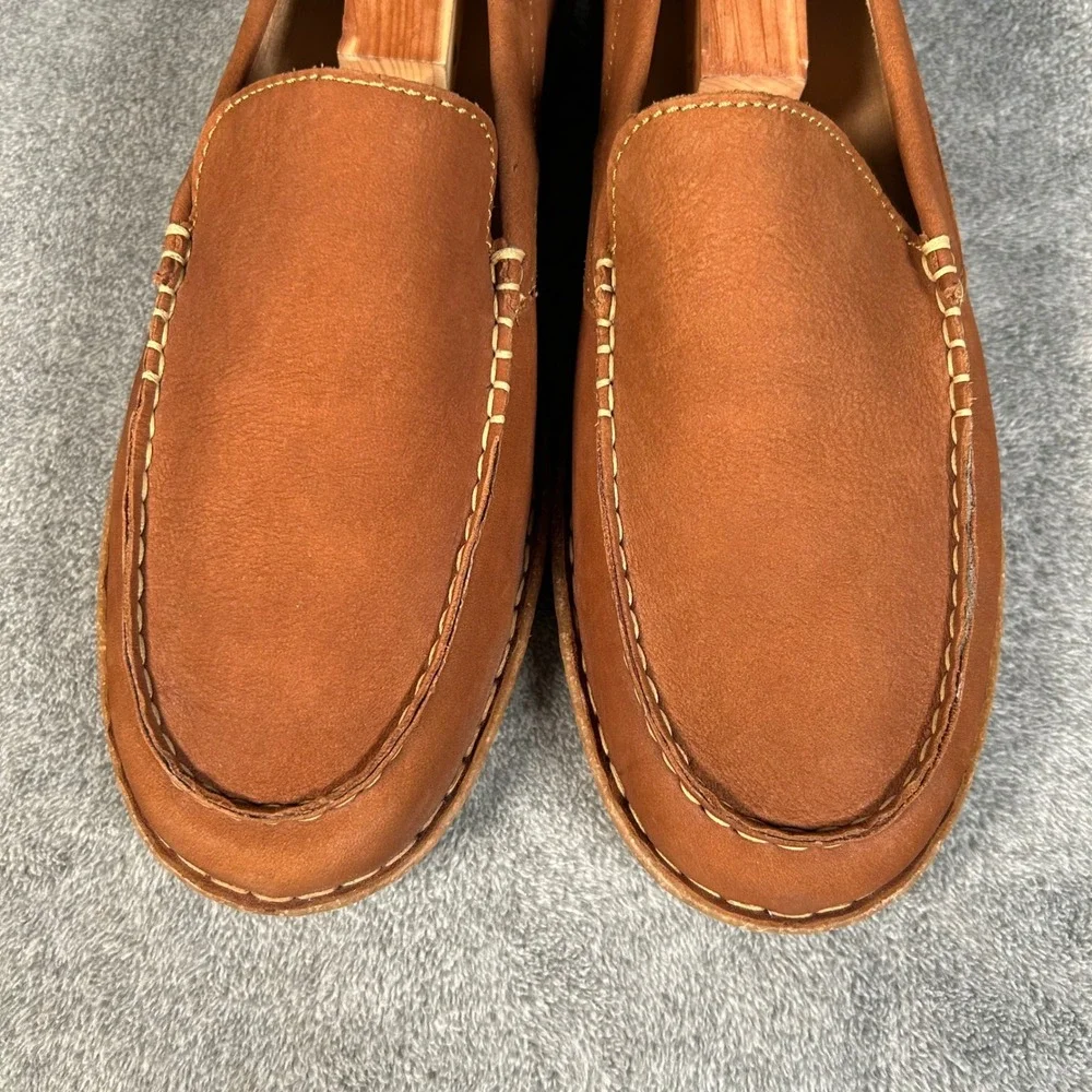 Born Leather Loafers Tan Brown Slip On Casual Shoes BM0004116 Mens 10.5 NEW - Picture 4 of 14